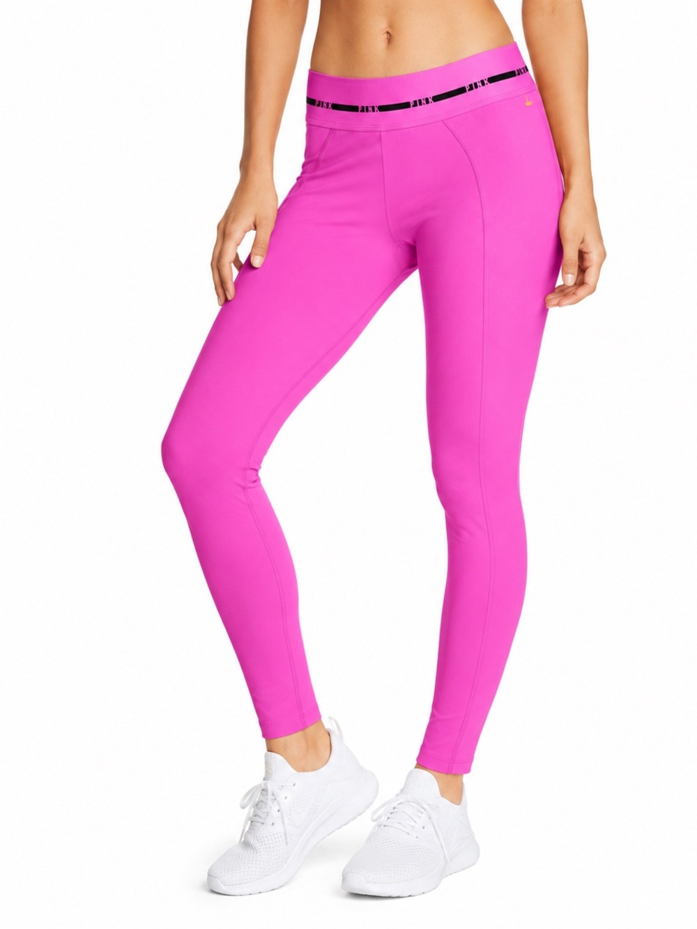 PINK Active Leggings Women Medium Pink Stretch Athletic Workout Yoga Pants M